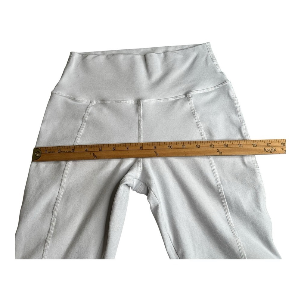ALO Yoga Leggings Womens Small Light Gray Waistband‎ Airbrush Mid Rise Yoga - Picture 11 of 16